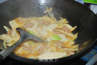 茭白炒肉片的做法步骤：10