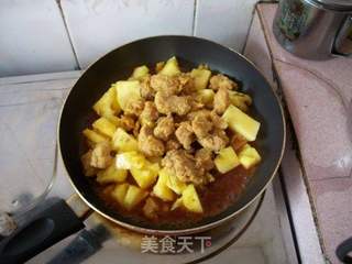 菠萝咕噜肉的做法步骤:9