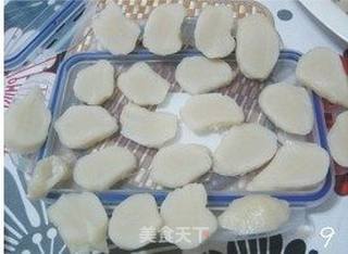 番茄炒年糕(附自制年糕过程)的做法步骤:9