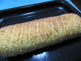 菠萝格蛋糕卷的做法步骤：13