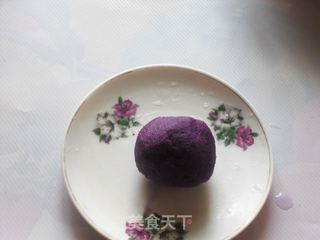 紫色魅惑--紫薯奶酪球的做法步骤:4