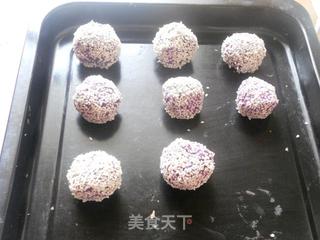 紫色魅惑--紫薯奶酪球的做法步骤:7