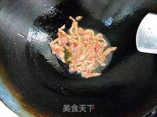 野生水芹炒肉丝的做法步骤:5