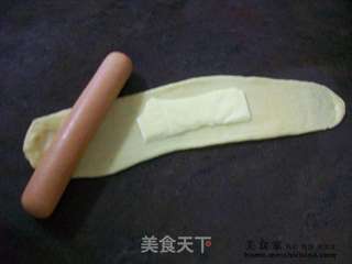 早餐@@香肠芝士面包的做法步骤:4