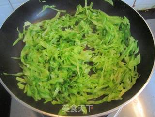 茄汁年糕包菜的做法步骤：4