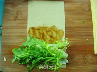 卷出来的美丽【苦菊卷】的做法步骤:3