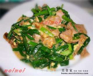 家常菜肴@@猪肉炒葱的做法步骤：6