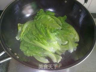 【蚝油豆泡扒生菜】的做法步骤:10