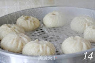 周末的营养早餐之八 烫面鲜肉大包的做法步骤:14