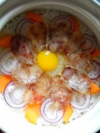 洋葱沙茶煲仔饭的做法步骤:6