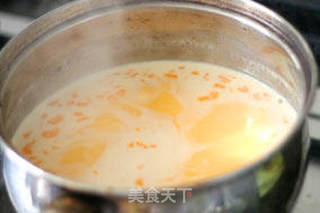 孩子的健康饮料 香橙布丁玉米豆浆的做法步骤:4