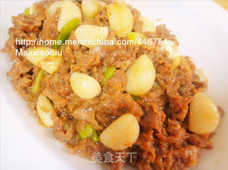 蒜爆羊肉片的做法步骤:12