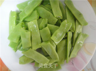 咖喱豆角焖面的做法步骤:2
