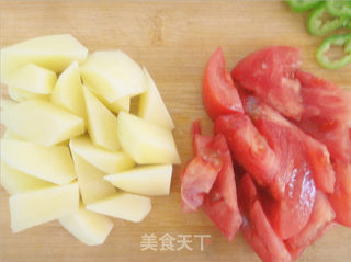 咖喱豆角焖面的做法步骤:3