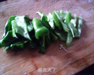 尖椒干豆腐的做法步骤:3
