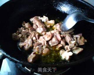 滑炒心尖的做法步骤:6