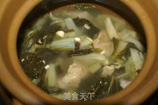 菜干南北杏龙骨汤的做法步骤:7