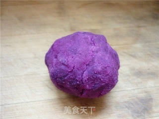 香甜豆沙紫薯球的做法步骤:6