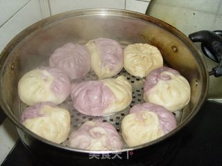 【花样包菜】--双色菜包的做法步骤：9