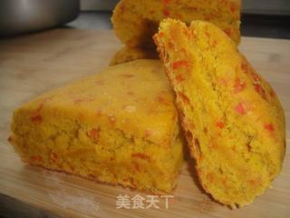 玉米发糕的做法步骤:8