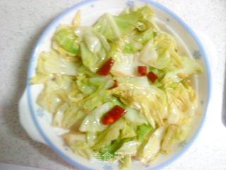 失败的呛炒包菜的做法步骤：3