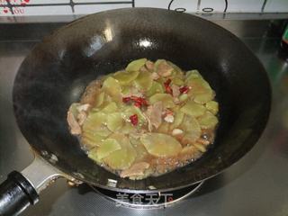 莴苣炒肉片的做法步骤：9