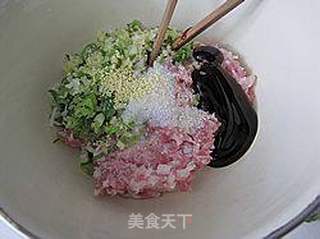 西瓜皮鲜肉饺子的做法步骤:2