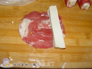 豆腐羊肉卷的做法步骤:2