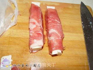 豆腐羊肉卷的做法步骤:3