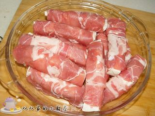豆腐羊肉卷的做法步骤:4