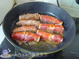 豆腐羊肉卷的做法步骤:7