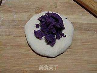 紫薯馅面包的做法步骤:7