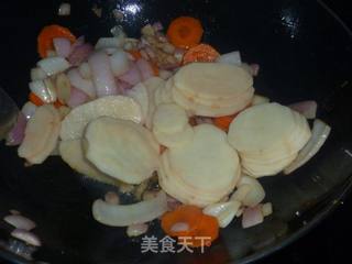 金灿灿——南瓜焗饭的做法步骤:4