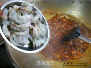 家常菜肴@@简易版~~香辣咖喱虾的做法步骤:5