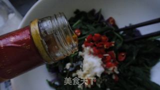 [夏日小凉菜]凉拌蒜泥空心菜叶的做法步骤：7