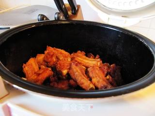 【飞禽走兽】蜜汁烧排骨(电饭锅版)的做法步骤:7