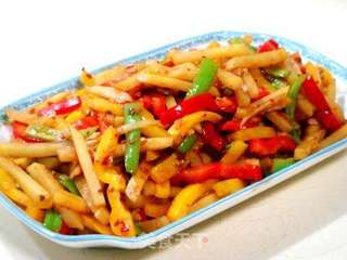 鱼香土豆炒什锦的做法步骤：8