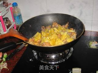 【飞禽走兽篇】——菠萝烧鸡的做法步骤:7