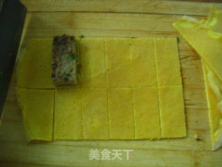 【飞禽走兽篇】肉与蛋相亲【三色卷】的做法步骤:9