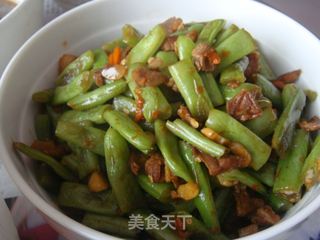 寻常百姓家四季豆炒肉的做法步骤：5