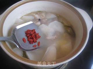 白萝卜枸杞炖羊蹄的做法步骤:7