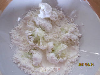DIY——蚝油黄衣菜花的做法步骤:7