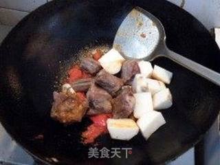 番茄山药烧牛尾的做法步骤:9