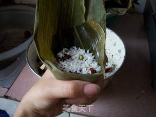 红枣绿豆粽的做法步骤:7
