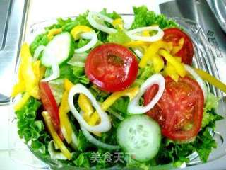 鸡肉时蔬沙拉的做法步骤：8