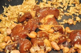 莲叶田田忆江南·荷叶栗子肉粽的做法步骤:9