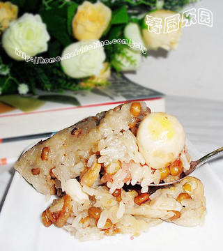 【端午·粽子篇】八宝粽香2——八宝鹌鹑蛋肉粽子的做法步骤:32
