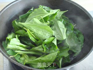 车前草拌鸭肠的做法步骤:5