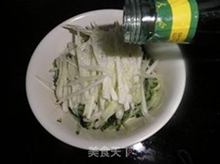 笕兰拌黄瓜丝的做法步骤:6