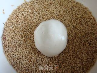 麻团的做法步骤:4